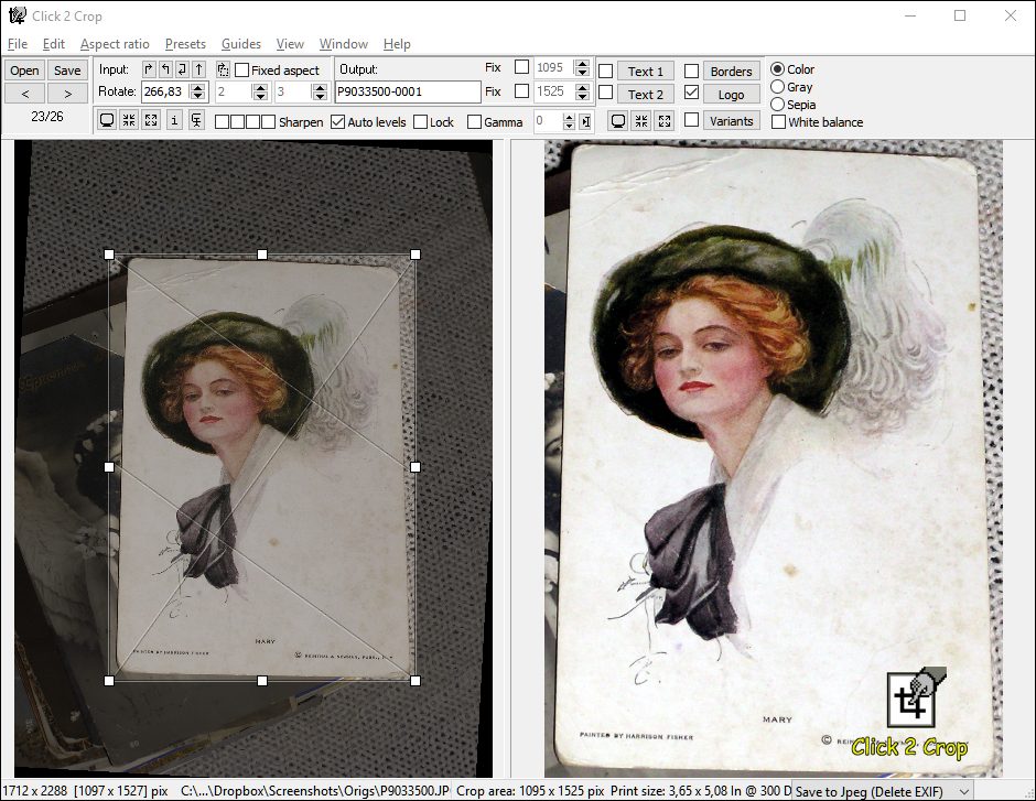 Click 2 Crop for Windows screenshot